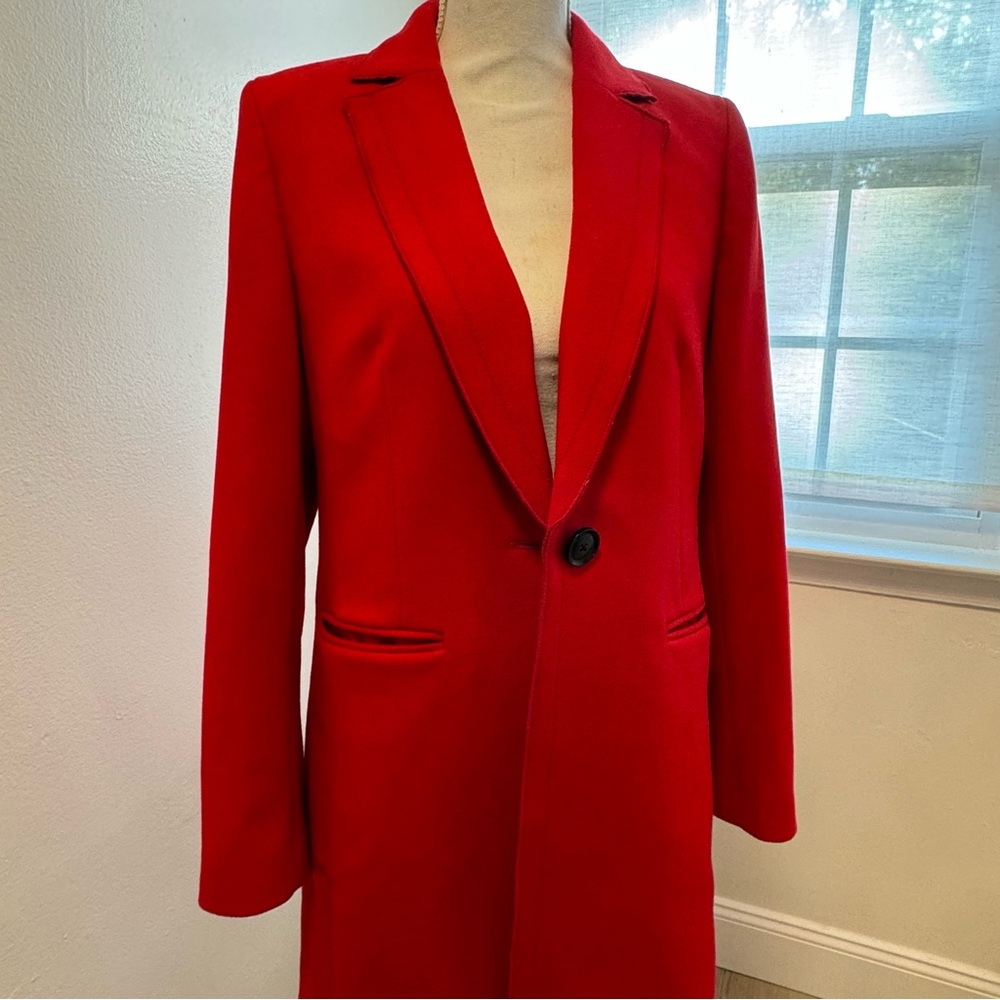 New no tag Banana Republic Wool coat Jacket red size 6 women’s coat